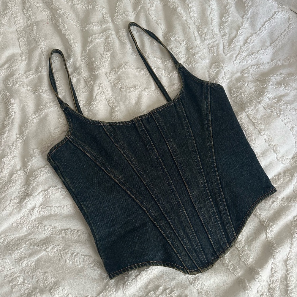 Lioness Black Fitted Bustier Camisole